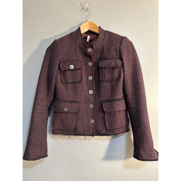 Willow and clay tweed military blazer jacket XS - Picture 2 of 11